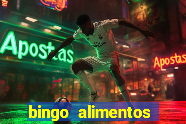 bingo alimentos para imprimir