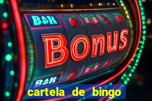 cartela de bingo para cha revela??o