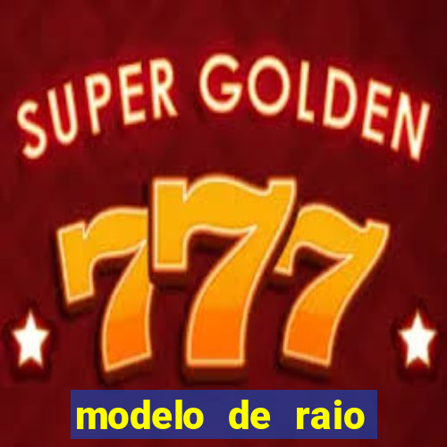 modelo de raio para imprimir