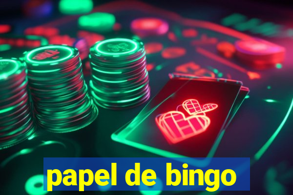 papel de bingo