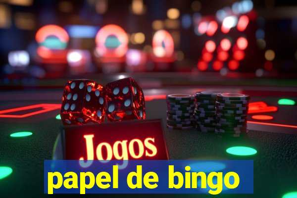 papel de bingo