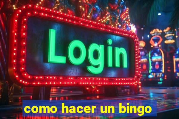 como hacer un bingo