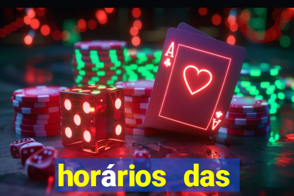 horários das plataformas de jogos