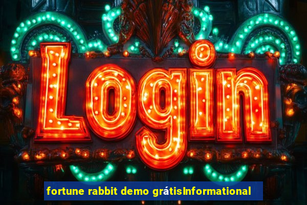 fortune rabbit demo grátisInformational