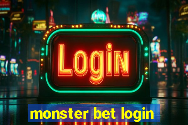 monster bet login