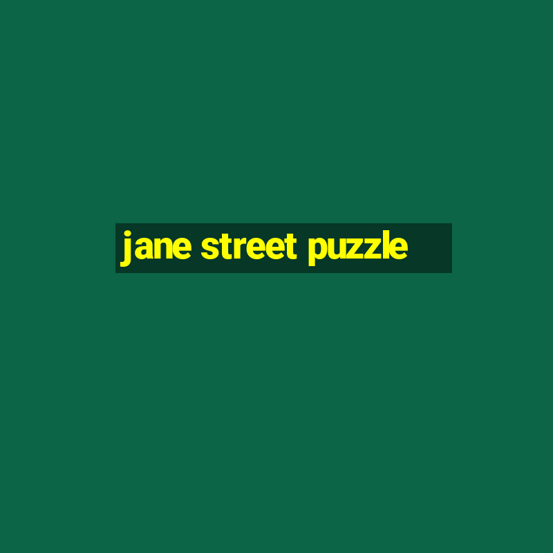 jane street puzzle