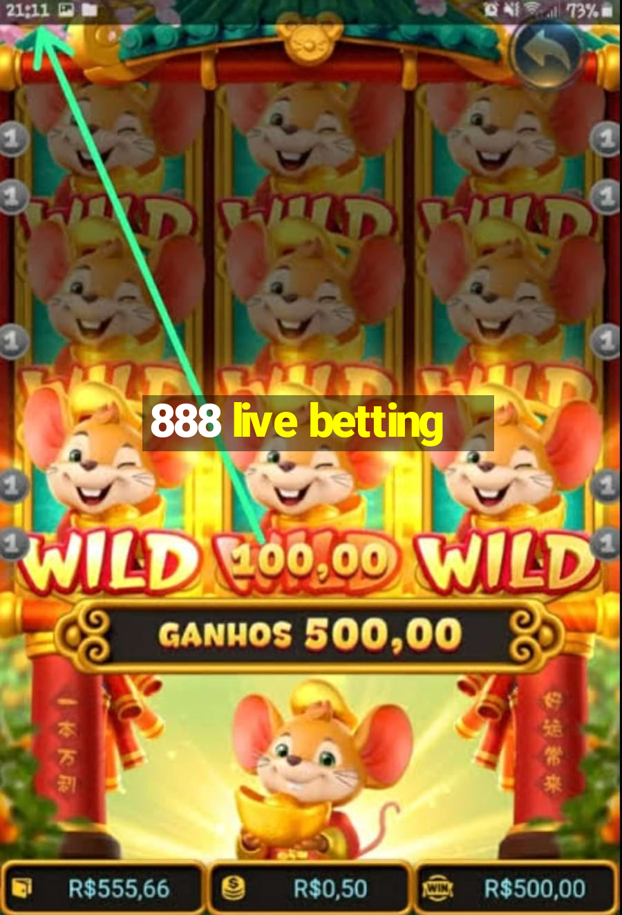 888 live betting