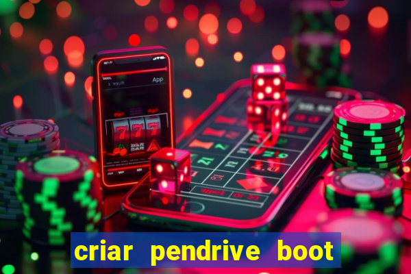 criar pendrive boot windows 10