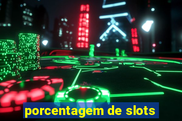 porcentagem de slots