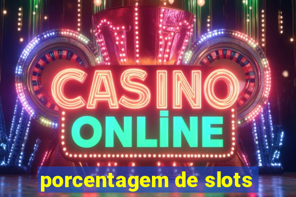 porcentagem de slots