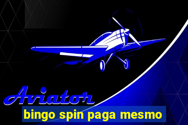 bingo spin paga mesmo