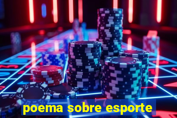 poema sobre esporte