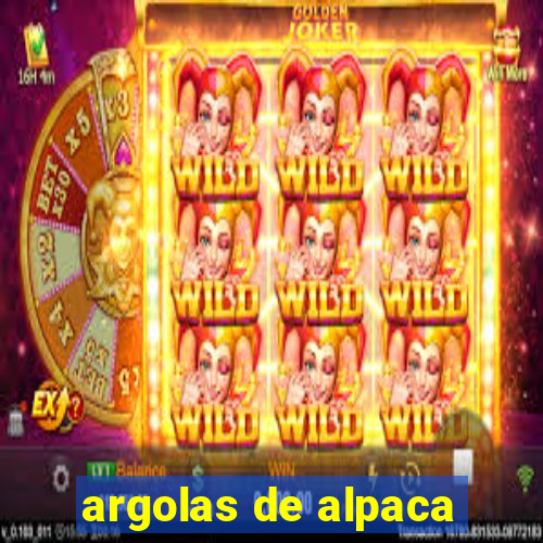 argolas de alpaca