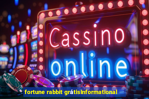 fortune rabbit grátisInformational