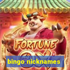 bingo nicknames