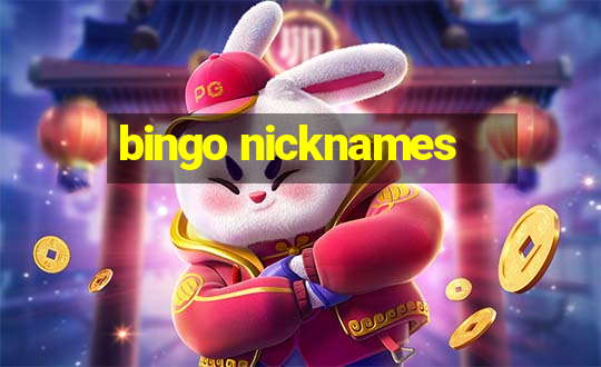 bingo nicknames