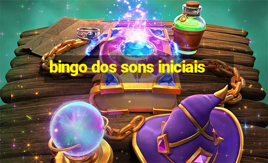 bingo dos sons iniciais