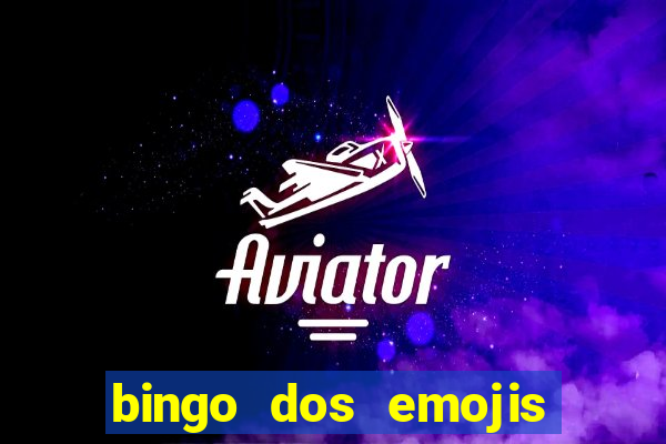 bingo dos emojis para imprimir