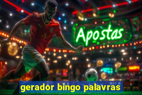 gerador bingo palavras