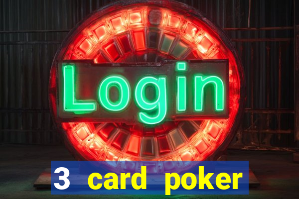 3 card poker casino game