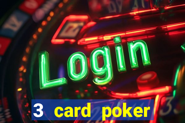 3 card poker casino game