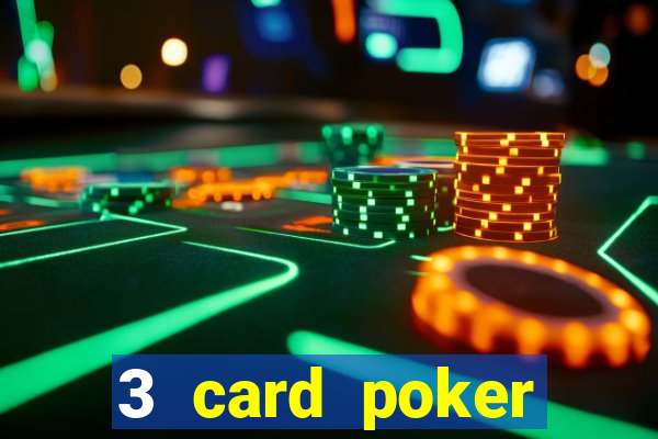 3 card poker casino game