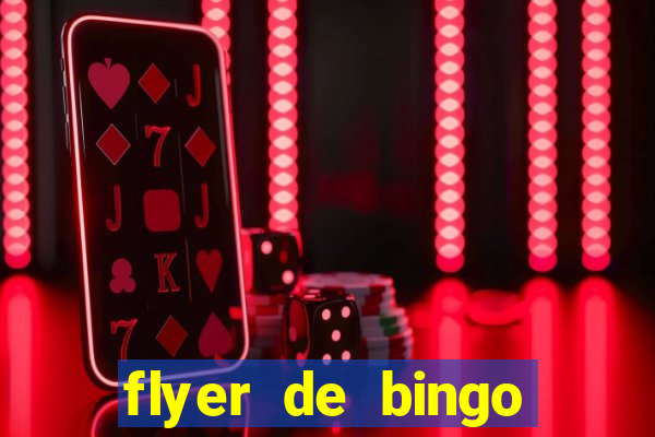 flyer de bingo para editar