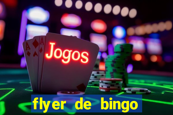 flyer de bingo para editar