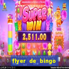 flyer de bingo para editar