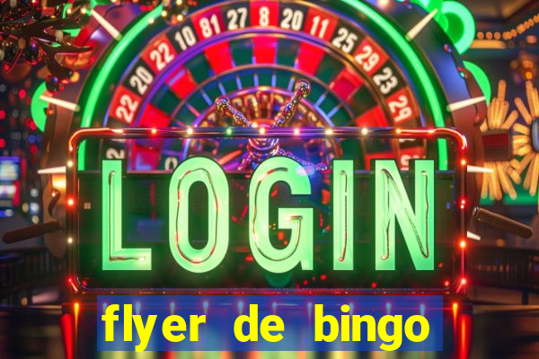 flyer de bingo para editar