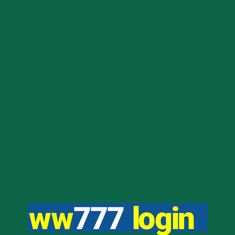 ww777 login