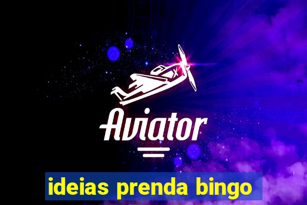 ideias prenda bingo