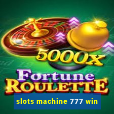 slots machine 777 win