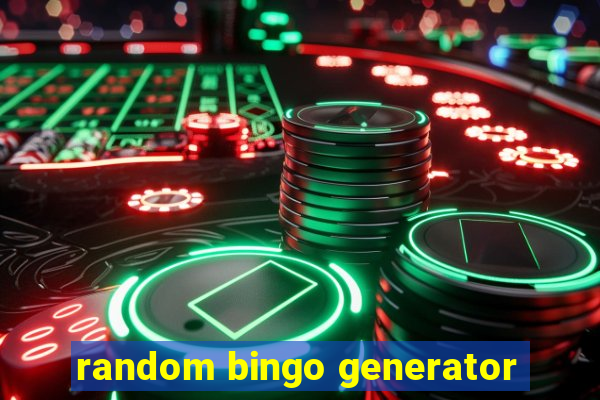 random bingo generator