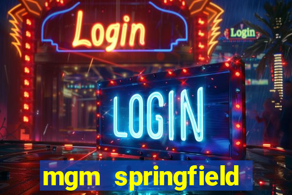 mgm springfield slot payout percentage