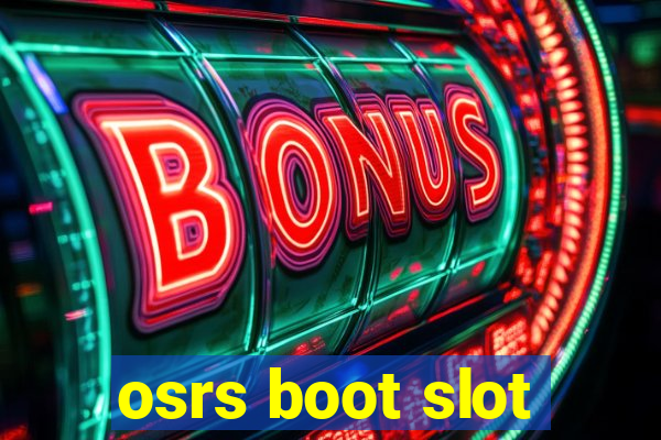 osrs boot slot