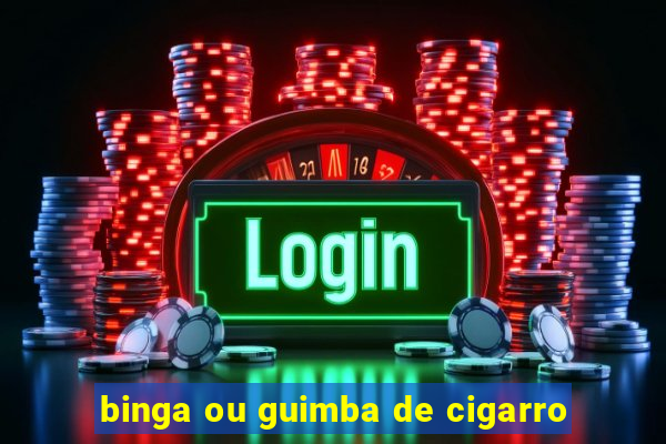 binga ou guimba de cigarro