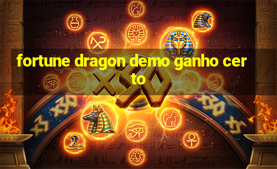 fortune dragon demo ganho certo