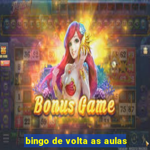 bingo de volta as aulas