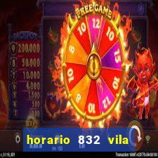 horario 832 vila nova de colares