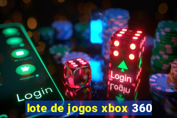 lote de jogos xbox 360