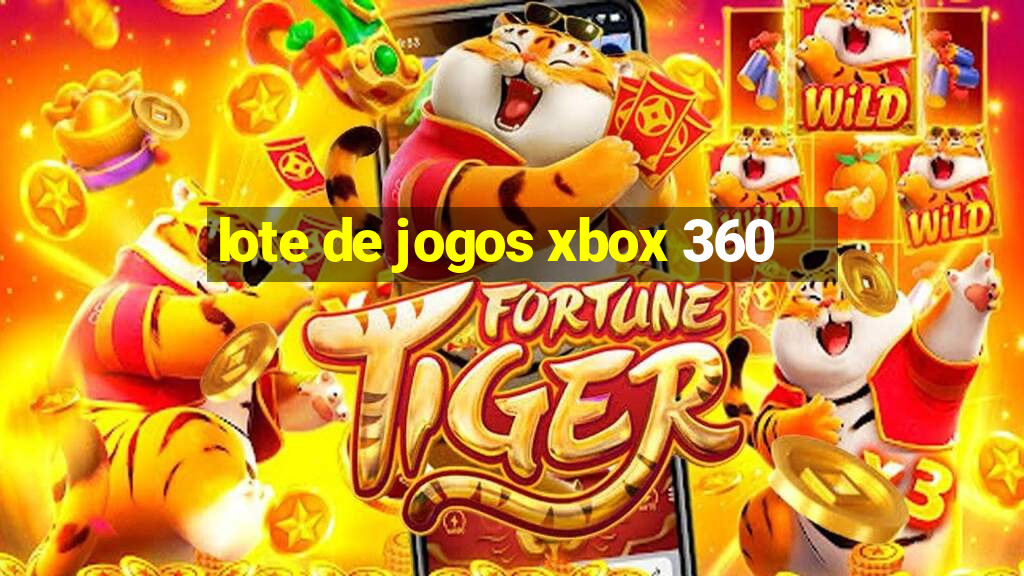 lote de jogos xbox 360