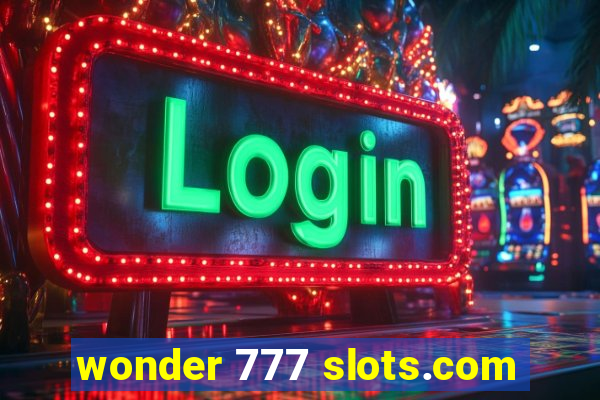 wonder 777 slots.com