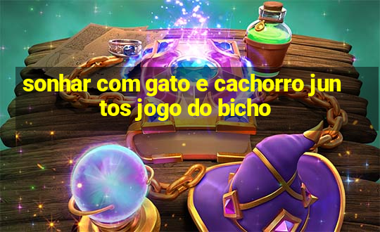 sonhar com gato e cachorro juntos jogo do bicho