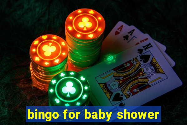 bingo for baby shower