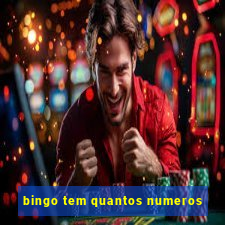 bingo tem quantos numeros