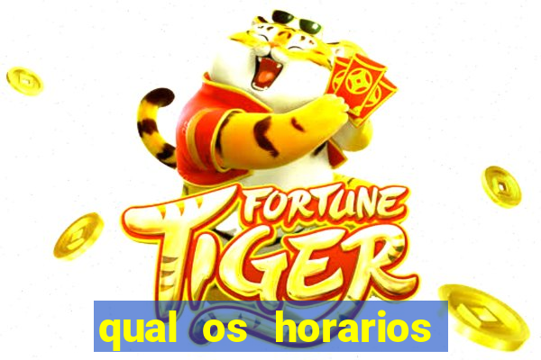 qual os horarios que o fortune tiger paga