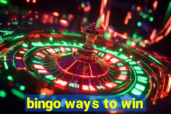 bingo ways to win