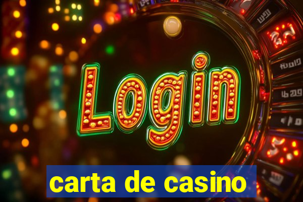 carta de casino