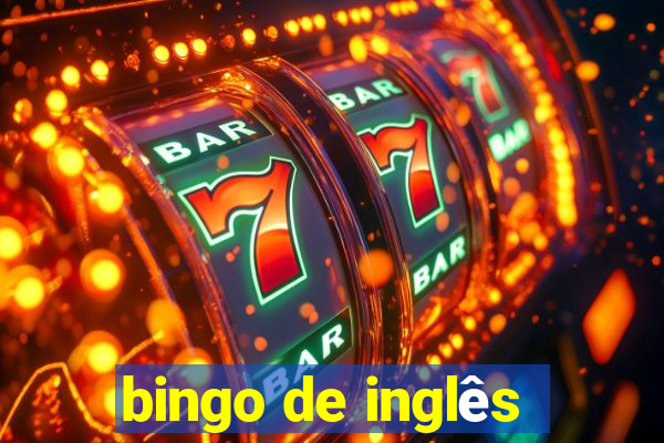 bingo de inglês